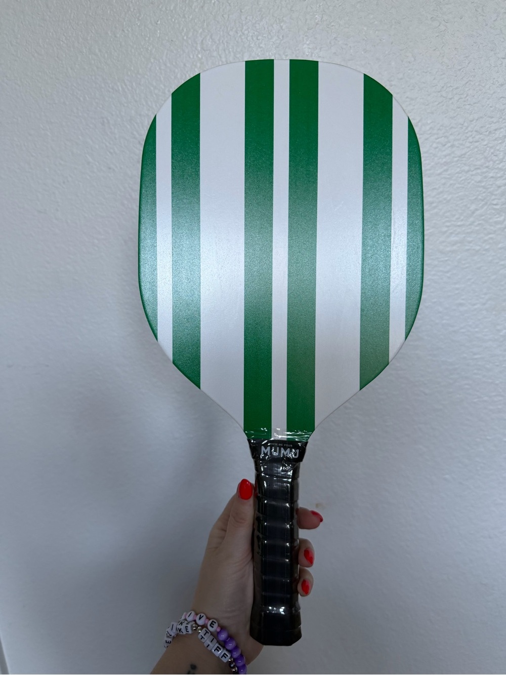 Show Me Your Mumu Pickleball Paddle Set Green Stripe NEW - Picture 3 of 5